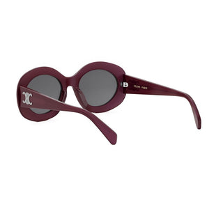 CELINE Triomphe CL40292U women Red Round Sunglasses