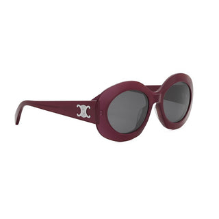 CELINE Triomphe CL40292U women Red Round Sunglasses