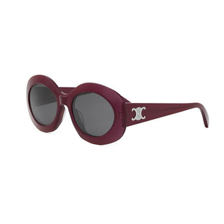 CELINE Triomphe CL40292U women Red Round Sunglasses