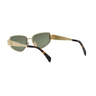 CELINE Triomphe CL40293U women Gold Visor Sunglasses