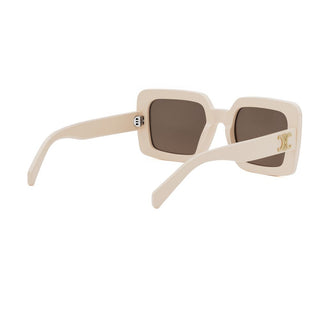 CELINE Triomphe CL40304U women White Squared Sunglasses