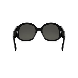 CELINE Maxi Triomphe CL40305U women Black Round Sunglasses