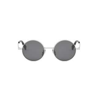 CELINE Metal CL40306U men Silver Round Sunglasses