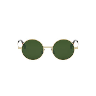 CELINE Metal CL40306U men Gold Round Sunglasses