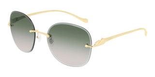 Cartier Panthère de Cartier CT0028RS women Gold Geometric Sunglasses