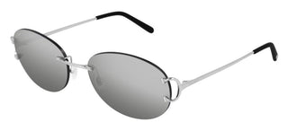 Cartier Signature C de Cartier CT0029RS women Silver Geometric Sunglasses