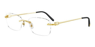 Cartier CT0050O unisex Gold Geometric Eyeglasses