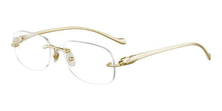 Cartier CT0058O women Gold Geometric Eyeglasses