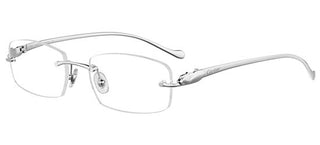 Cartier CT0061O unisex Silver Geometric Eyeglasses