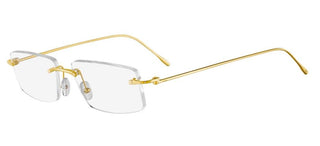 Cartier CT0070O unisex Gold Geometric Eyeglasses