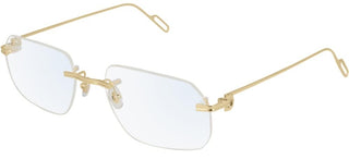 Cartier Première de Cartier CT0113O men Gold Geometric Eyeglasses