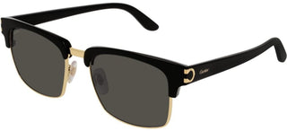 Cartier Signature C de Cartier CT0132S men Black Geometric Sunglasses