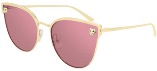 Cartier Panthère de Cartier CT0198S women Gold Cat Eye Sunglasses