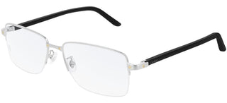 Cartier Ct0217oa Men Silver Geometric Eyeglasses