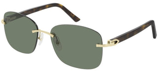 Cartier Signature C de Cartier CT0227S men Gold Geometric Sunglasses