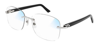 Cartier Signature C de Cartier CT0227S men Silver Geometric Sunglasses