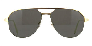 Cartier Santos de Cartier CT0229S men Gold Pilot Sunglasses