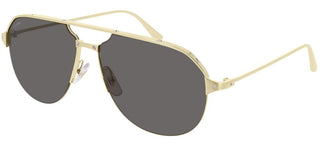 Cartier Santos de Cartier CT0229S men Gold Pilot Sunglasses