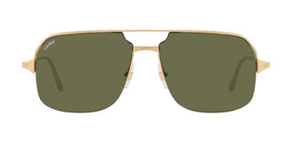 Cartier Santos De Cartier Ct0230s Men Gold Pilot Sunglasses