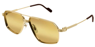 Cartier Première de Cartier CT0270S men Gold Pilot Sunglasses