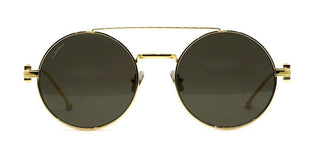 Cartier CT0279S men Gold Round Sunglasses