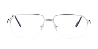 Cartier Ct0285o Men Silver Geometric Eyeglasses