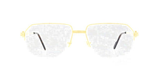 Cartier CT0285O men Gold Geometric Eyeglasses