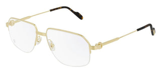 Cartier CT0285O men Gold Geometric Eyeglasses