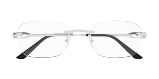 Cartier CT0290O men Silver Rectangle Eyeglasses