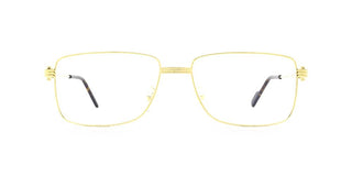 Cartier CT0294OA men Gold Geometric Eyeglasses