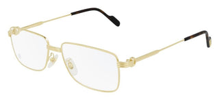 Cartier CT0294OA men Gold Geometric Eyeglasses