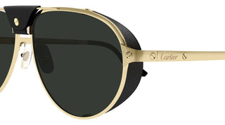 Cartier Santos De Cartier Ct0296s Men Black Pilot Sunglasses