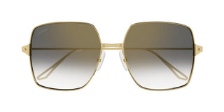 Cartier Santos de Cartier CT0297S women Gold Squared Sunglasses