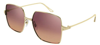 Cartier Santos de Cartier CT0297S women Gold Squared Sunglasses