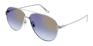 Cartier Santos de Cartier CT0298S women Silver Pilot Sunglasses