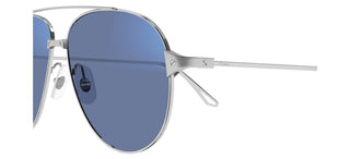 Cartier Santos de Cartier CT0298S women Silver Pilot Sunglasses