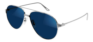 Cartier Santos de Cartier CT0298S women Silver Pilot Sunglasses