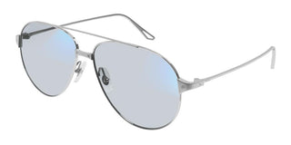 Cartier Santos de Cartier CT0298S women Silver Pilot Sunglasses