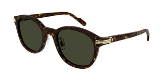 Cartier CT0302S men Havana Visor Sunglasses