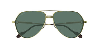 Cartier CT0303S men Gold Visor Sunglasses