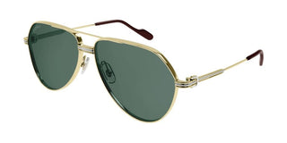 Cartier CT0303S men Gold Visor Sunglasses