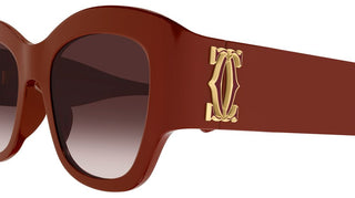 Cartier CT0304S women Red Visor Sunglasses