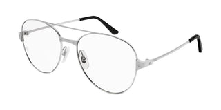 Cartier CT0307O women Silver Pilot Eyeglasses