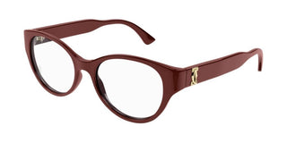 Cartier CT0315O women Red Squared Eyeglasses