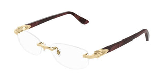 Cartier Ct0318o Women Havana Squared Eyeglasses