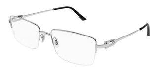 Cartier CT0319O men Silver Geometric Eyeglasses