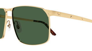 Cartier Santos de Cartier CT0322S men Gold Squared Sunglasses