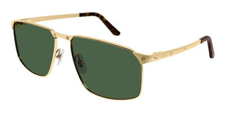 Cartier Santos de Cartier CT0322S men Gold Squared Sunglasses