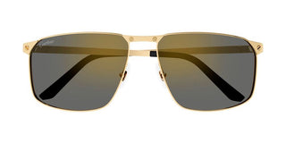 Cartier Santos de Cartier CT0322S men Gold Squared Sunglasses