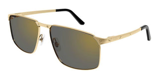 Cartier Santos de Cartier CT0322S men Gold Squared Sunglasses